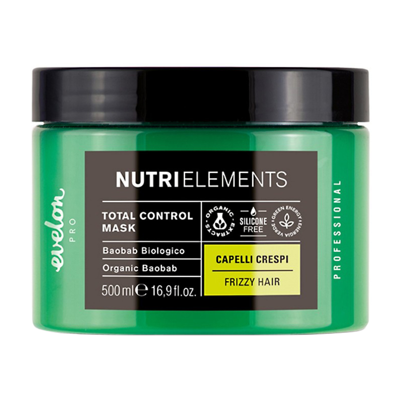 Маска  Parisienne Italia Evelon Pro Nutri Elements Total Control Mask Organic Baobab для кучерявого волосся, 500 мл